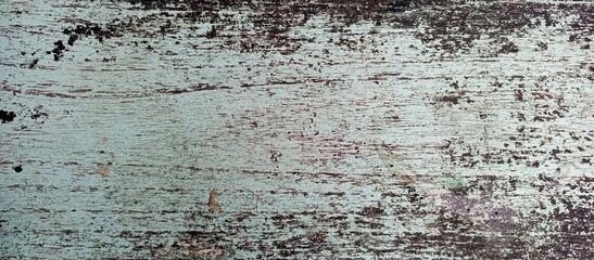 Heavily Distressed Light Blue Green Peeling Paint Texture