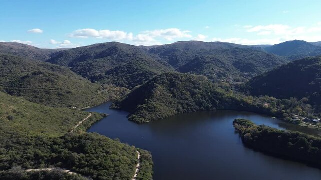 Dique La Quebrada Rio Ceballos Cordoba Argentina.