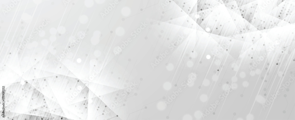 Poster Abstract high technology and science background. Technological style