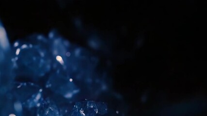  Step into a world of mystical crystals and glowing blue light Begin with a slow, immersive - Powered by Adobe