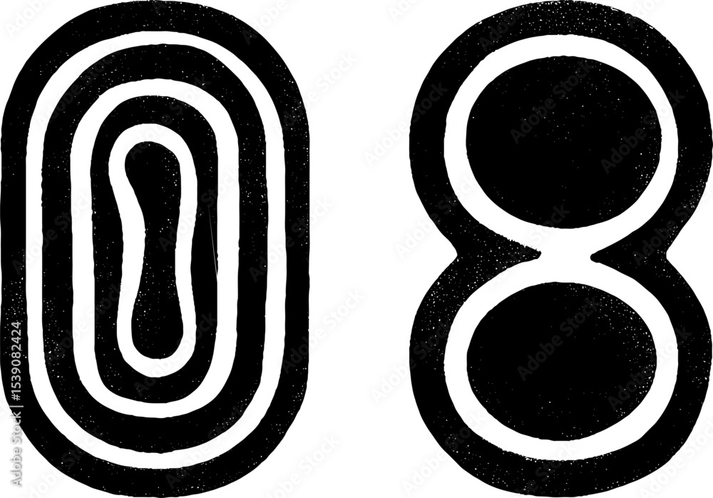 Poster abstract design with spiral stroke and rounded shapes for creative projects