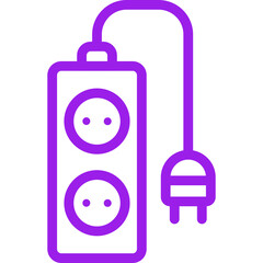 Extention single icon vector illustration