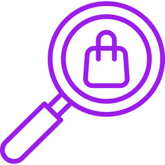 Search single icon vector illustration