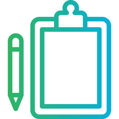 Clipboard single icon vector illustration