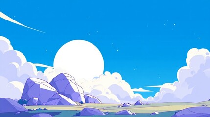 Moonstone vector art desktop background