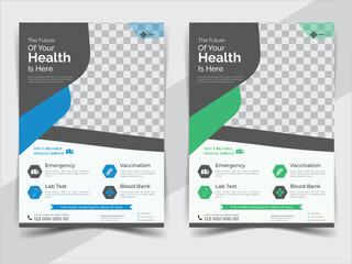 Medical flyer design template, healthcare center,Pediatrician Flyer, health flyer design