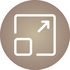 Expanding single icon vector illustration