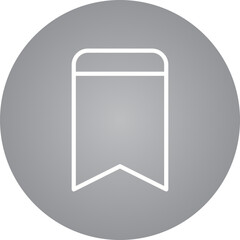 Bookmark single icon vector illustration