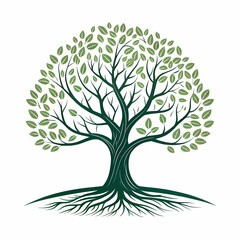 "Tree Silhouette Illustration &ndash; Isolated Nature Design with Black Silhouettes of Forest and Trees"