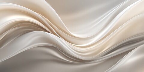 Fototapeta premium Elegant Draped Fabric: Neutral Tones Texture Background