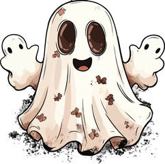 halloween ghost cartoon