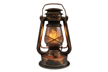 Classic Lantern Isolated – Transparent Background Lighting Element