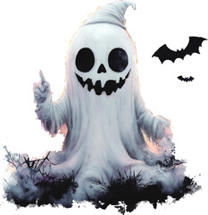 halloween ghost in the dark