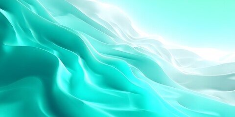 Obraz premium Vibrant Teal Abstract Background: Serene Texture for Design Projects