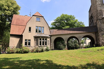 Historisches Gebäude am Stadtpark der Stadt Bochum im Ruhrgebiet