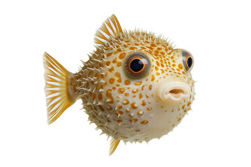 Pufferfish isolated on a transparent background
