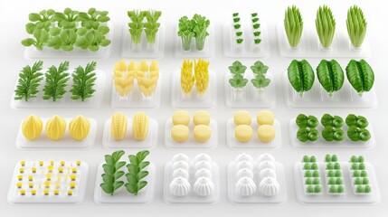 Cultivating Greens: Diverse Microgreens & Herbs