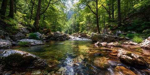 stream in the forest