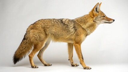 Obraz premium Golden Jackal on studio background