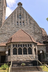 Historische Kirche am Stadtpark der Stadt Bochum im Ruhrgebiet