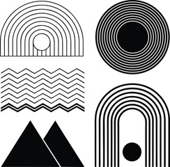 Fototapeta premium Abstract vector illustration of a futuristic 3D tunnel with a spiraling circle pattern, creating a sense of motion and technology