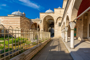 Mihrimah Sultan Mosque and Complex, located in Edirnekapi district of Turkey © k_samurkas