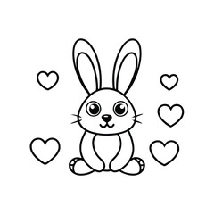 Obraz premium easter bunny with egg