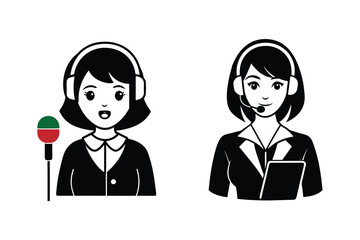 business woman talking on the phone online vector art 