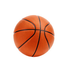 Fototapeta premium Classic orange basketball isolated on a white background png ai generated