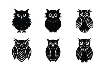 Owl silhouette bundle design