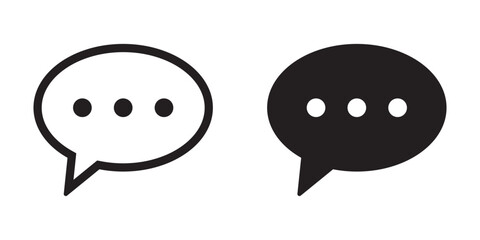 Chat icon. Talk speech bubble icon.