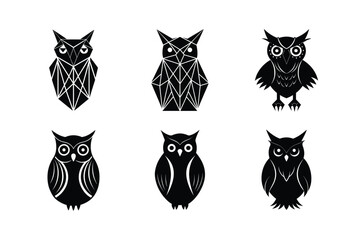 Owl silhouette bundle design