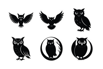 Owl silhouette bundle design