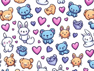Cute animals pattern