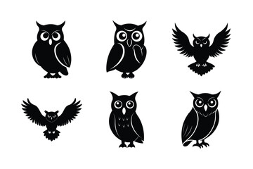 Owl silhouette bundle design
