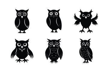 Owl silhouette bundle design