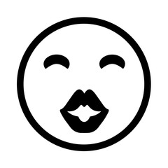 Face Throwing a Kiss