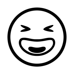 Smiling Face with Open Mouth and Tightly Closed Eyes