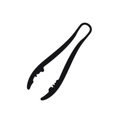 Fototapeta premium Silhouette of heavy-duty pliers with curved handles and serrated grip tips used in construction, repair, and wiring applications