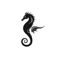 black and white dragon