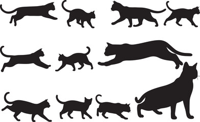 Bengal Cat Silhouettes