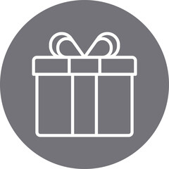 Giftbox single icon vector illustration