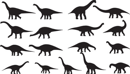 Brachiosaurus Silhouettes