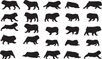 Bulldog Silhouettes
