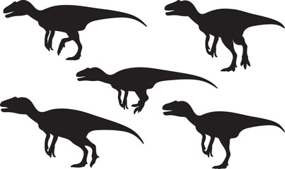 Compsognathus Silhouettes