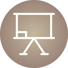 Presentation single icon vector illustration