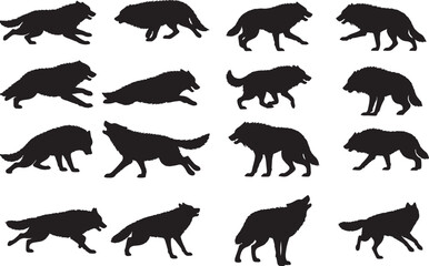 Dire Wolf Silhouettes