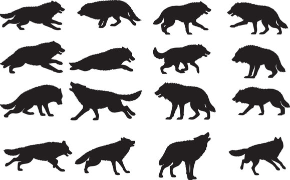 Dire Wolf Silhouettes