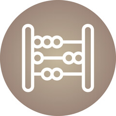 Abacus single icon vector illustration