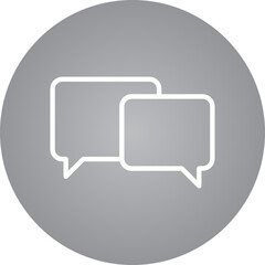 Chat single icon vector illustration